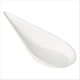 MAXI PRODUCTS - 50 Unidades Cuchara Catering Lágrima - 10 x 4 cm - Cuchara Catering Caña Azúcar - Especial Catering, Eventos, Tapas, Degustación, Food Trucks - CATERING