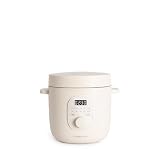 CREATE/RICE COOKER STUDIO/Arrocera eléctrica multifunción 1,2L blanco roto/Programable hasta 24h, con cesta vaporera, prepara tartas, guisos o sopas, función de mantener el calor, 300W