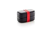 Lékué Recipiente para transportar alimentos, Lunch Box to go, Negro, 1000 ml