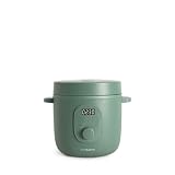 CREATE/RICE COOKER STUDIO/Arrocera eléctrica multifunción 1.2L verde sage/Programable hasta 24h. con cesta vaporera. prepara tartas. guisos o sopas. función de mantener el calor. 300W
