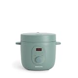 CREATE/RICE COOKER STUDIO/Arrocera eléctrica multifunción 2L verde sage/Programable hasta 24h. prepara tartas. guisos o sopas. función de mantener el calor. 400W