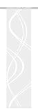 Home Fashion 87462 – 710 wollweiß H: 245 x B: 60 cm Scherli – Panel japonés con decoración