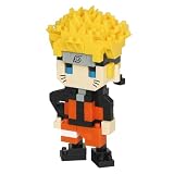 Bandai - Nanoblock Naruto Uzumaki, maqueta 3D en Miniatura, Kit detallado para Fans del Anime y coleccionistas - NBCC134