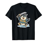 Luchador retro Samurai Penguin Ice Camiseta
