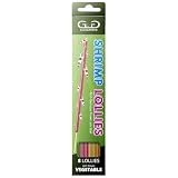 GlasGarten Shrimp Lollies 4in1 Vegetable Power | 8 uds. / 20 cm - Palitos de Comida para gambas Ornamentales, con 4 sabores Diferentes