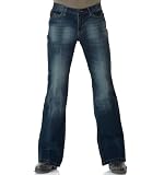 Corte de bota Jeans Star Burn azul oscuro