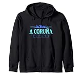 A Coruña España | Costa de A Coruña España Sudadera con Capucha