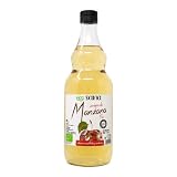 ECOSANA VINAGRE DE MANZANA CERTIFICADO BIO - Manzanas procedentes de agricultura ecológica - Ideal para tus aliños - VEGANO - SIN GLUTEN - 75cl