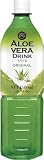 Allgroo, Aloe Vera Drink, Bebida refrescante de aloe vera, Sabor Puro refinado con miel y pulpa, 1 x 1500 ml