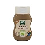 NaturGreen - Tahini Suave Integral Bio, 270 g, Tapón Antigoteo, Puré de Sésamo Textura Cremosa, Rico en Fibra, Sin Gluten ni Azúcares, Fuente de Proteínas, Recetas Saludables