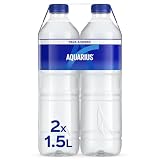 AQUARIUS Limón, Bebida Hidratante con Sales Minerales, Baja en Calorías - Pack de 2 botellas de 1,5 L