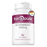 Fair & Pure® - Schisandra - Polvo en Cápsulas - Extracto de Schisandra chinensis 500mg - Vegano - 9% de Schisandrina - 120 Cápsulas