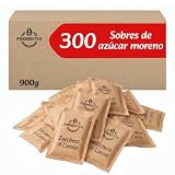Food Bites Azucar Moreno 300 Sobres Monodosis de 3g para Café, Infusiones y Té - 300 Sobres Azucar Moreno Monodosis Ideal para Oficina, Bares y Restaurantes