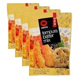 Obento Tempura Batter Mix Tempura - Mezcla para freír (500 g) (Paquete de 4)