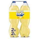 Fanta Limón Refresco Bajo en Calorías Pack 2 x 2 L