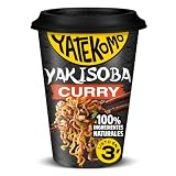 Yakisoba Cup Curry 100% Natural, 93 gramos | INGREDIENTES DE ORIGEN NATURAL, listo en 3 minutos