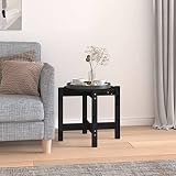 LLEZKBR Mesas, mesas de centro, mesa de centro, mesa de café, diámetro 52,5 x 45 cm, madera maciza de pino