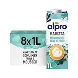 Alpro Bebida Vegetal de Coco Barista - Pack de 8 x 1L