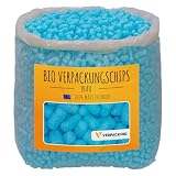 verpacking Cacahuetes de embalaje en almidón de maíz biodegradables [color y cantidad a elegir] relleno para paquetes Azul 200 litros