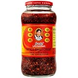 LaoGanMa Crispy Chilli in Oil – Salsa Picante China Crujiente – Aceite de Chili con Textura Intensa para Ramen, Arroces y Dumplings - Lao gan ma - Distribuido por Laborawi (670g)