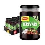 Maggi Salsa Asiática Teriyaki pack 6x355g | Salsa teriyaki lista para usar, ideal para recetas orientales y marinados