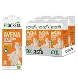 ECOCESTA - Bebida Ecológica Vegetal de Avena - Pack de 6 X 1 L