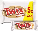 Twix White Barritas de Galleta Crujiente, Caramelo, Chocolate Blanco 5x46g