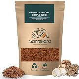 Samskara Complejo de Setas Hongos Medicinales en Polvo BIO | Reishi, Chaga, Maitake, Shiitake, Cordyceps, Melena de León | Mushroom Complex con Minerales | Frescura Garantizada (250 gr, Sin sabor)