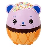 Anboor 5.5 Pulgadas Squishies Jumbo Panda Egg Creamy Candy Ice Cream Slow Rising Perfumado Kawaii Squishies Animal Toy para Colección, 1 Pcs