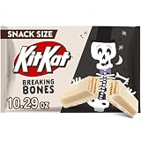 KIT KAT Breaking Bones White Creme Snack - Barras de dulces para Halloween, bolsa de 10.5 onzas