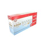Banko - Filtros y tubos - Banko - Caja de 1000 tubos de cigarrillos vacíos