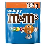 M&M's Crispy Chocolate con leche relleno de arroz crujiente, bolsa 187 g