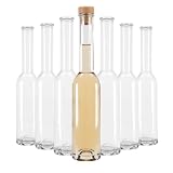 SUPERBUTELKI.PL FENICE - Botellas de vino vacías de 200 ml, juego de 50 unidades, corcho para botellas de vino vacías, decoración de botellas de vino con corcho, botellas de vino vacías
