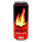 Alimentación - Bebida energética Burn Original (50 cl) | Bebida energética con cafeína, taurina, guaraná y vitaminas B, reduce el cansanció, energía inmediata