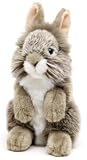 Uni-Toys - Conejo de Angora Gris, de pie - 18 cm (Altura) - Conejo de Peluche, Conejo - Peluche
