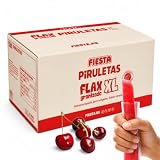 Flax Helado XL, Helados de Hielo sin Gluten y sin Lactosa, Flax Kojak fiesta, sabor Piruleta Cereza, Caja con 64 unidades, Tamaño XL