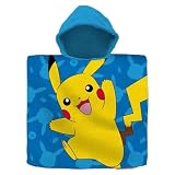 Kids Euroswan Poncho Toalla Algodón Pokemon 60x120cm