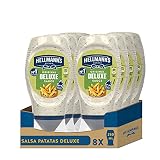 Hellmann's Salsa Patatas Deluxe Bocabajo - Pack de 8 x 250 ml (Total: 2000 ml)
