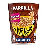 YATEKOMO Parrilla | Fideos Orientales Sabor Parrilla. Preparación Rápida en 3 Minutos - 1 Bol de 59,5g