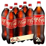 Coca-Cola Sin Cafeína Sabor Original, Refresco de Cola, Pack 6x2 L