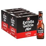 Estrella Galicia - Especial Mini, Cerveza Lager, 24 Botellines x 20 cl | Maltas Pilsen y Tostada, Lúpulos Nugget y Perle, Formato Mini, Ideal Compartir, 5,5% Volumen de Alcohol