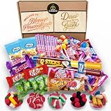 Lote Regalo de +45 Chuches y Chocolatinas y 450g de Gominolas Sin Gluten – Incluye Kit Kat, Huesitos, Barritas y Más – Ideal para Niños y no tan niños con Tarjeta y Dedicatoria Personalizable