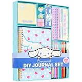 Hello Kitty Cinnamoroll Sanrio Kit DIY Creativo para Niñas, Cuaderno A5, Stickers, Rotuladores y Accesorios, Diario, Kit Manualidades, Regalo Niña para Escuela y Cumpleaños (Azul Cinnamoroll)