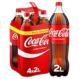 Coca-Cola Sabor Original Refresco de Cola Pack 4 x 2 L | Bebida de cola original, el sabor de siempre, excelente para compartir, reuniones y consumo diario
