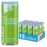 Red Bull Energy Drink Green Edition, Sin Azúcar, Curuba Sabor Flor de Saúco, Paquete de 12 - 12 x 250ml I Estimula Cuerpo y Mente