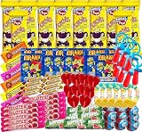 Super Pack Chuches de las Mejores Marcas Sin Gluten, Incluye Monchitos, Relojes, Palotes, Chupetes, Caramelos, Navidad, Cumpleaños y Fiestas de Niños. Relleno Piñata Regalo WikiMark (Caja de 100)